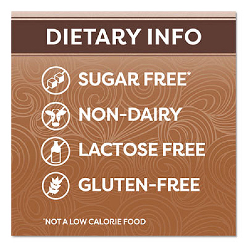 Coffee mate Sugar Free Chocolate Cream Powdered Creamer, 10.2 oz Canister, 6/Carton (59573CT)