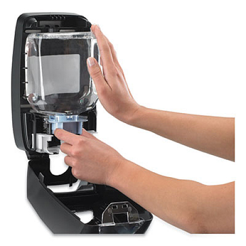 GOJO FMX-12 SOAP DISPENSER, 1250 ML, 6.13" X 5.12" X 10.5", BLACK (515506)