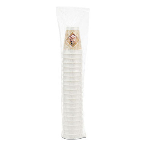 Dart Caf G Hot/Cold Cups, Foam, 12 oz, White with Brown/Red/White, 20/Bag, 50 Bags/Carton (12X12G)