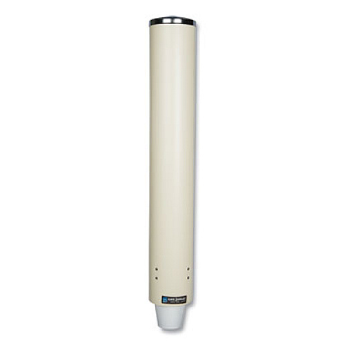 San Jamar Foam Cup Dispenser with Removable Cap, For 4 oz to 10 oz Cups, Sand (C4210PFSD)