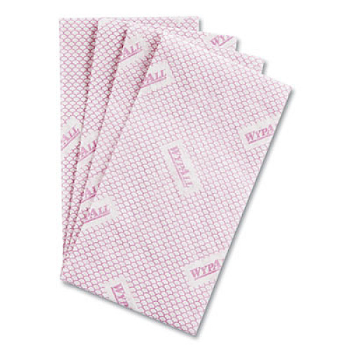 WypAll Heavy-Duty Foodservice Cloths, 12.5 x 23.5, Red, 100/Carton (51634)