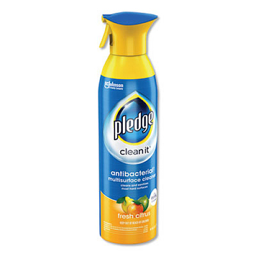 Pledge Multi Surface Antibacterial Everyday Cleaner, 9.7 oz Aerosol Spray (307951EA)