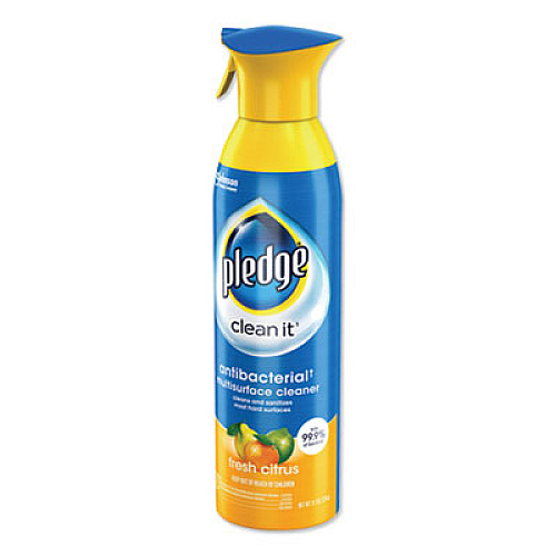 Pledge Multi Surface Antibacterial Everyday Cleaner, 9.7 oz Aerosol Spray (307951EA)