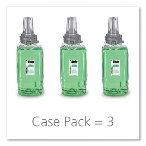 GOJO Botanical Foam Handwash Refill, For ADX-12 Dispenser, Botanical Scent, 1,250 mL, 3/Carton (881603CT)