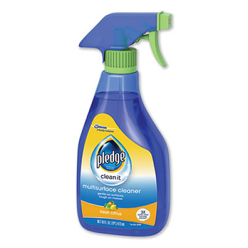 Pledge Multi-Surface Cleaner, Clean Citrus Scent, 16 oz Trigger Spray Bottle (644973EA)