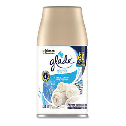 Glade AUTOMATIC AIR FRESHENER, CLEAN LINEN, 6.2 OZ, 6/CARTON (310899)