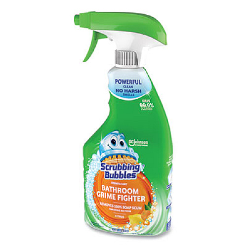 Scrubbing Bubbles Multi Surface Bathroom Cleaner, Citrus Scent, 32 oz Spray Bottle, 8/Carton (306111)