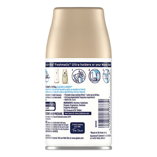 Glade AUTOMATIC AIR FRESHENER, CLEAN LINEN, 6.2 OZ (310899EA)