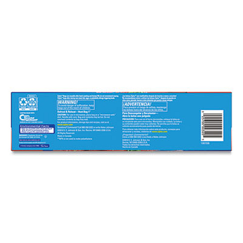 Ziploc Double Zipper Storage Bags, 1 gal, 1.75 mil, 10.56" x 10.75", Clear, 38/Box (314470BX)