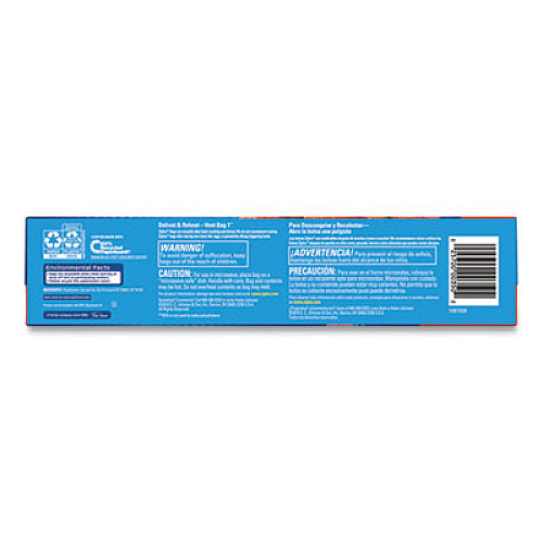 Ziploc Double Zipper Storage Bags, Triple System Seal, Gallon, 9.6" x 12.1", Clear, 22 Bags/Box, 12 Boxes/Carton (383231)