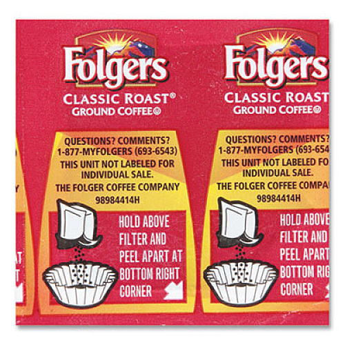 Folgers Country Roast Coffee, Country Roast, 25.1 oz Canister, 6/Carton (20672)
