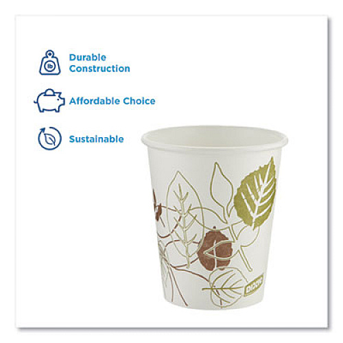 Dixie PATHWAYS PAPER HOT CUPS, 10 OZ, 15/BAG, 20 BAGS/CARTON (24396356)
