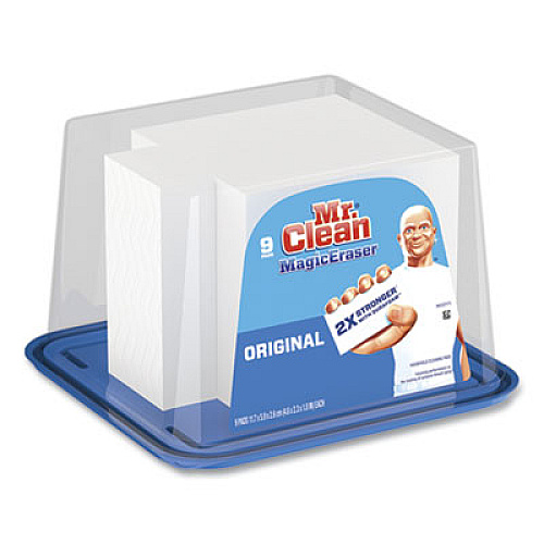 Mr. Clean MAGIC ERASER WITH DURAFOAM, 2.3 X 4.6 X 1.0, WHITE, 9/PACK (24387031)