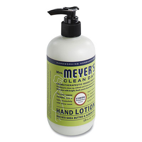 Mrs. Meyer's Clean Day Hand Lotion, 12 oz Pump Bottle, Lemon Verbena Scent (686585)