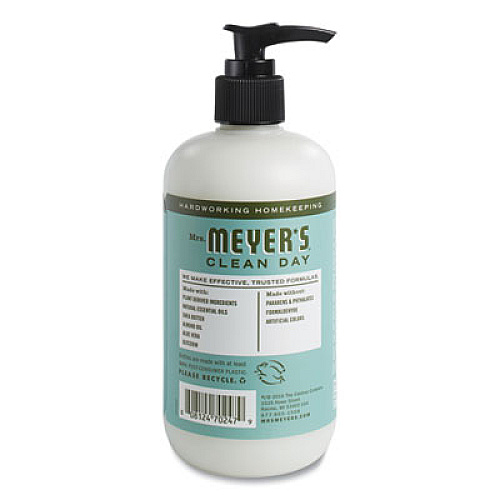 Mrs. Meyer's Clean Day Hand Lotion, 12 oz Pump Bottle, Basil Scent (686591)
