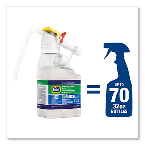 P&G Professional Dilute 2 Go, Comet Disinfecting - Sanitizing Bathroom Cleaner, Citrus Scent, , 4.5 L Jug, 1/Carton (72002)