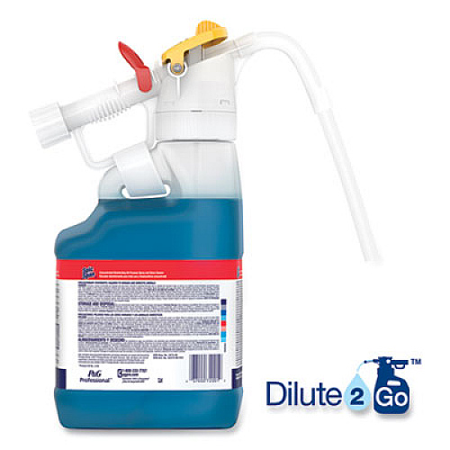 P&G Professional Dilute 2 Go, Spic and Span Disinfecting All-Purpose Spray and Glass Cleaner, Fresh Scent, , 4.5 L Jug, 1/Carton (72001)