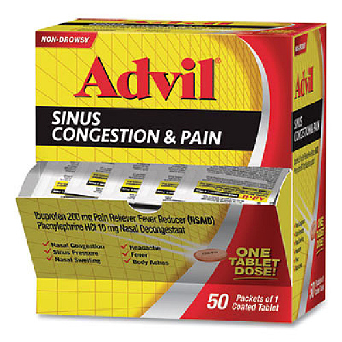 Advil 019901 Sinus Congestion & Pain
