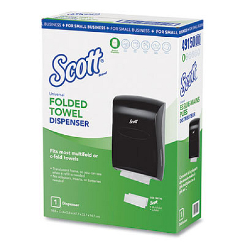 Scott CONTROL SLIMFOLD TOWEL DISPENSER, 13.3 X 5.9 X 18.9, BLACK (49150)