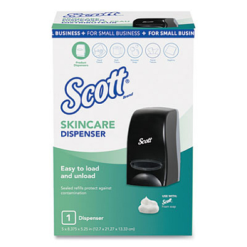 Scott Essential Manual Skin Care Dispenser, For Small Business, 1,000 mL, 5.43 x 4.85 x 8.36, Black (49147)