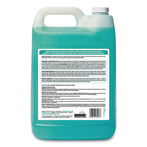 Simple Green Heavy-Duty Cleaner and Degreaser Pressure Washer Concentrate, 1 gal Bottle, 4/Carton (18203)