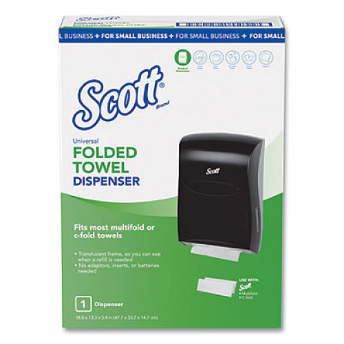 Scott CONTROL SLIMFOLD TOWEL DISPENSER, 13.3 X 5.9 X 18.9, BLACK (49150)