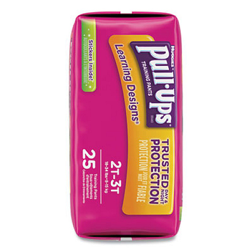 Huggies PULL-UPS LEARNING DESIGNS POTTY TRAINING PANTS FOR GIRLS, SIZE 2T-3T, 25/PACK (45132)