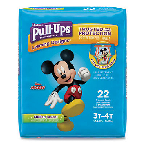 Huggies PULL-UPS LEARNING DESIGNS POTTY TRAINING PANTS FOR BOYS, SIZE 3T-4T, 22/PACK (45141)