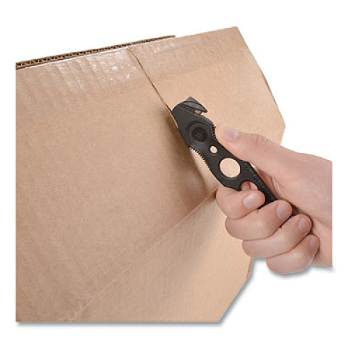 Westcott Safety Cutter, 1.2" Blade, 5.75" Plastic Handle, Assorted, 5/Pack (17379)