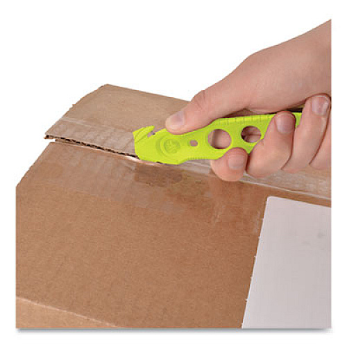Westcott Safety Cutter, 1.2" Blade, 5.75" Plastic Handle, Assorted, 5/Pack (17379)