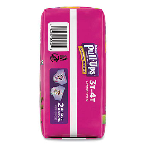 Huggies PULL-UPS LEARNING DESIGNS POTTY TRAINING PANTS FOR GIRLS, SIZE 3T-4T, 22/PACK (45140)