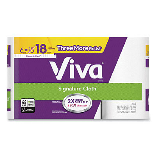 Viva 49634 Signature Cloth Choose-A-Sheet Kitchen Roll Paper Towels