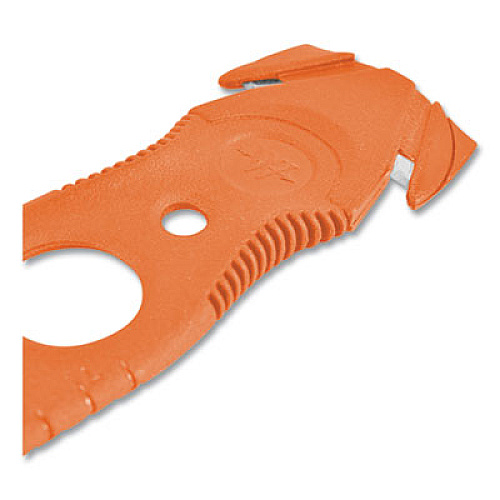 Westcott Safety Cutter, 1.2" Blade, 5.75" Plastic Handle, Assorted, 5/Pack (17379)