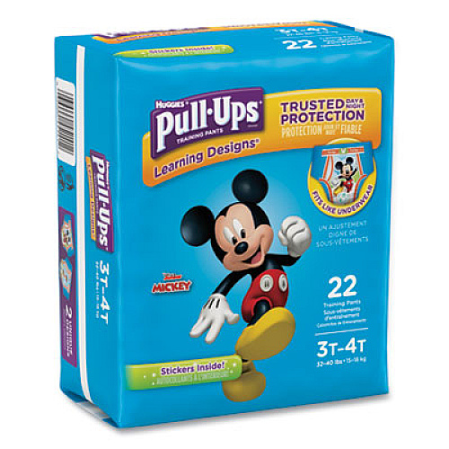 Huggies PULL-UPS LEARNING DESIGNS POTTY TRAINING PANTS FOR BOYS, SIZE 3T-4T, 22/PACK (45141)