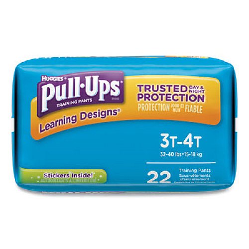 Huggies PULL-UPS LEARNING DESIGNS POTTY TRAINING PANTS FOR BOYS, SIZE 3T-4T, 22/PACK (45141)