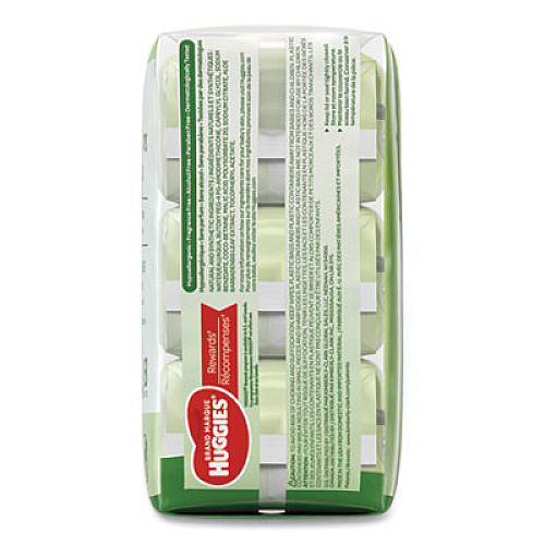 Huggies Natural Care Baby Wipes, Unscented, White, 56/pack, 3-Pack/box, 3 Box/carton (43403)