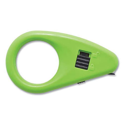Westcott Compact Safety Ceramic Blade Box Cutter, 2.25", Fixed Blade, Green (16473)