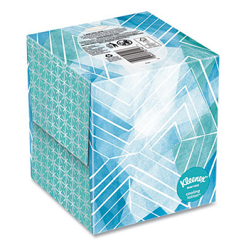 Kleenex COOL TOUCH FACIAL TISSUE, 2-PLY, WHITE, 45 SHEETS/BOX, 27 BOXES/CARTON (50140CT)
