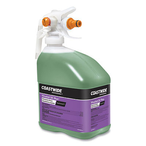 Coastwide Professional DC Plus Neutral Disinfectant-Cleaner Concentrate for ExpressMix Systems, Lemon Scent, 110 oz Bottle, 2/Carton (24321398)