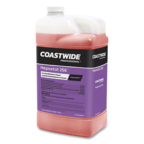 Coastwide Professional Hepastat 256 One-Step Disinfectant-Cleaner Concentrate for ExpressMix Systems, Unscented, 110 oz Bottle, 2/Carton (24321401)