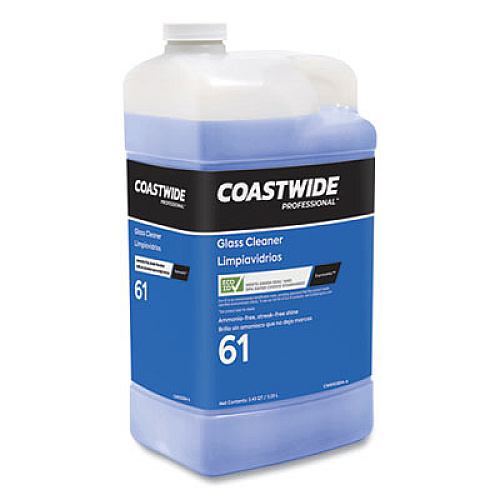 Coastwide Professional Glass Cleaner 61 Eco-ID Ammonia-Free Concentrate for ExpressMix Systems, Unscented, 110 oz Bottle, 2/Carton (24323031)