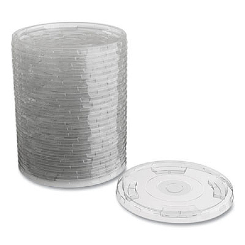 Perk 24394125 Compostable Straw Slot Plastic Cold Cup Lids