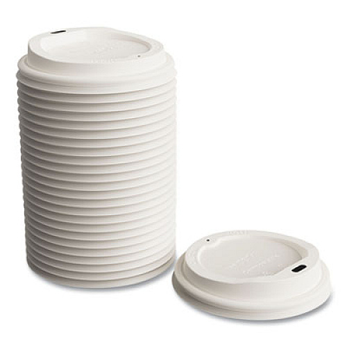 Perk 24394129 Compostable Plastic Hot Cup Lids