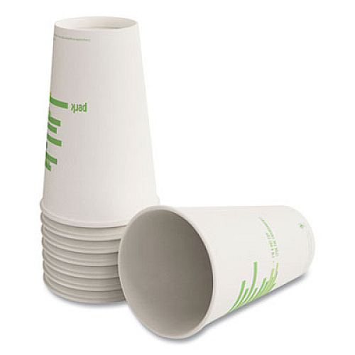 Perk 24394126 Eco-ID Compostable Paper Hot Cups