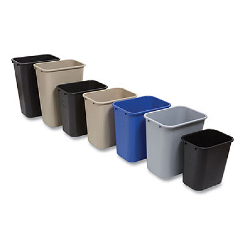 Coastwide Professional Open Top Indoor Trash Can, Plastic, 10.25 gal, Black (125039)