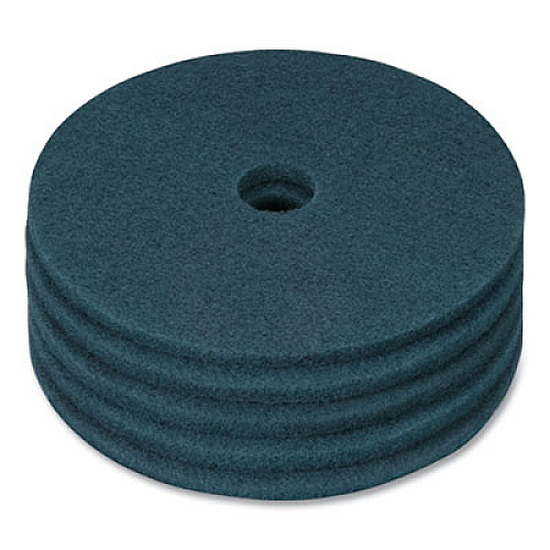 Coastwide Professional Cleaning Floor Pads, 20" Diameter, Blue, 5/Carton (663232)