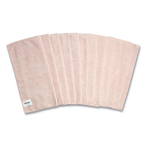 Coastwide Professional Microfiber Wipers, 15.75 x 15.75, Pink, 12/Pack (24398916)