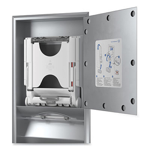 Tork PeakServe Continuous Recessed Cabinet Hand Towel Adapter, 14.37 x 4.29 x 17.72, White (552521)