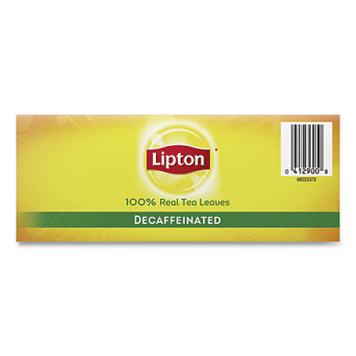 Lipton Tea Bags, Decaffeinated, 72/Box (290)