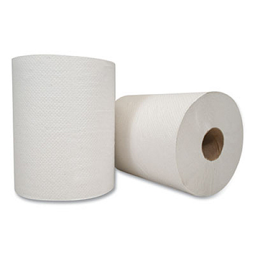 Morcon Tissue Morsoft Universal Roll Towels, Paper, White, 7.8" x 600 ft, 12 Rolls/Carton (W12600)